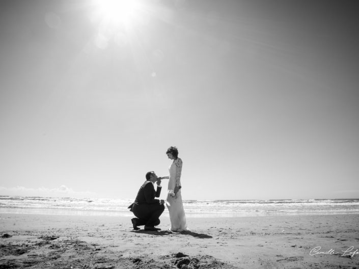 Photo de Mariés sur la plage près de Montpellier